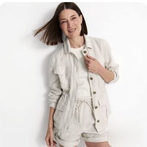 Land’s End Linen Shirt Jacket MP. NWOT